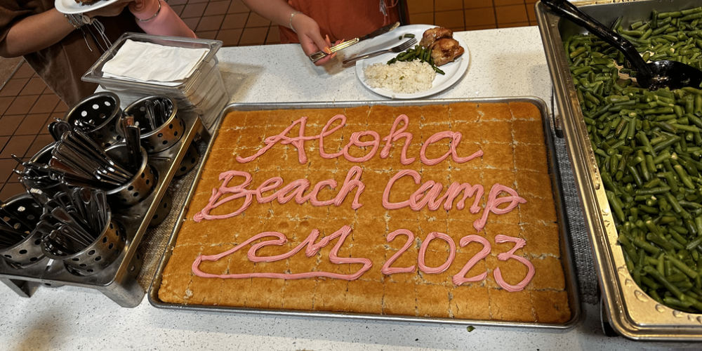 Aloha Beach Camp Hawaii Cake Prepared by Our Chefs