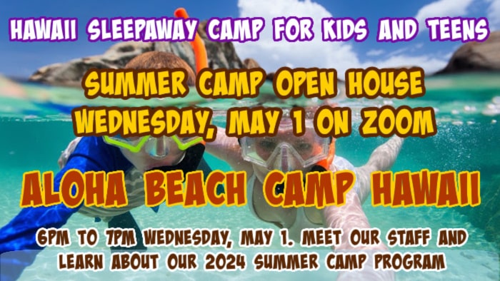 Aloha Beach Camp Hawaii's Summer Camp Open House promotional photo