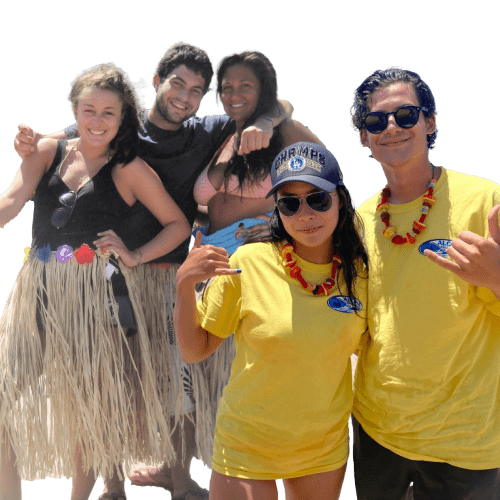 5 camp counselors from Aloha Beach Camp's Hawaii summer camp located on the North shore of Oahu, Hawaii.
